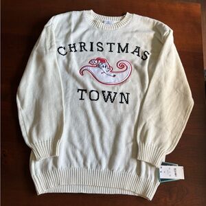 Disney Cream Christmas Town Sweater